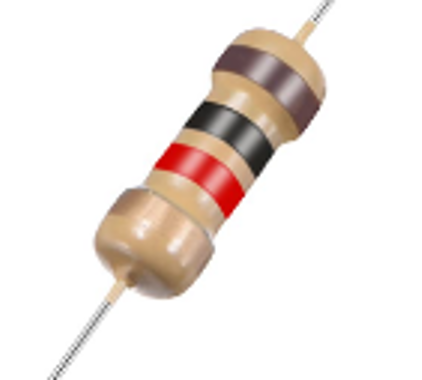 [72680] Carbon film Resistor 1k Ohms 1/2W