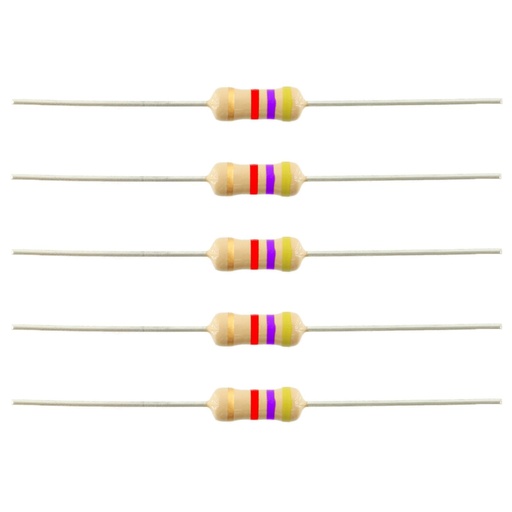 [72870] Carbon Film Resistor 4.7k Ohms 1W