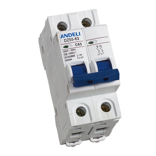 [78318] Miniature Circuit Breaker DZ55-63 2P 63A