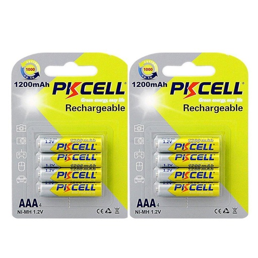 [78673] PKCell 1.2V NiMH AAA1200mAh (4pcs/card)
