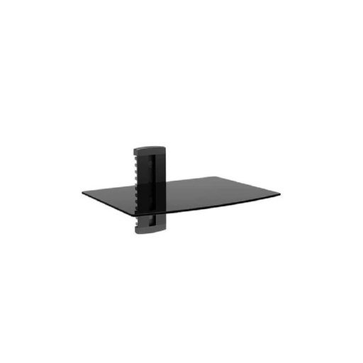 [78733] Adjustable Floating Wall Mount Tempered Glass Shelf
