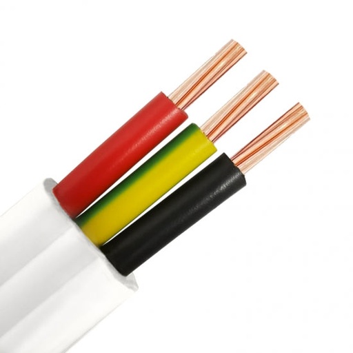 [79375] Insulated & Sheathed Flexible Cable with pure copper and solid PVC 3 core 1.5mm2 100M