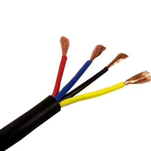 [79377] Insulated & Sheathed Flexible Cable with pure copper and solid PVC 4 core 2.5mm2 100M