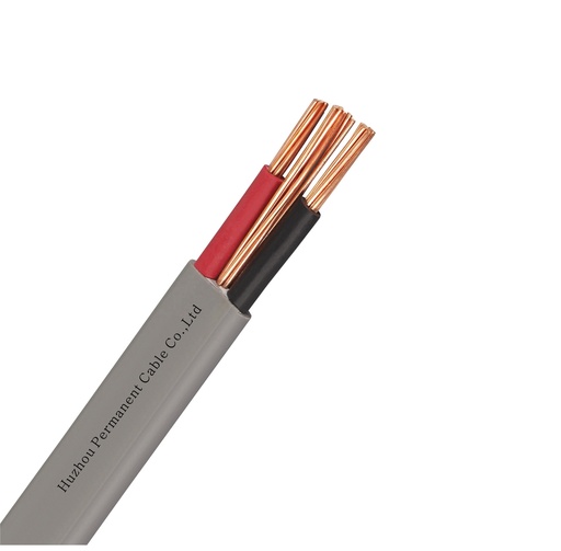 [79382] Insulated & Sheathed non Flexible Flat Cable and solid PVC  2 Core 0.75mm2 100M