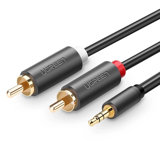 [79610] UGREEN 3.5mm Male to 2 RCA Male audio cable  2M