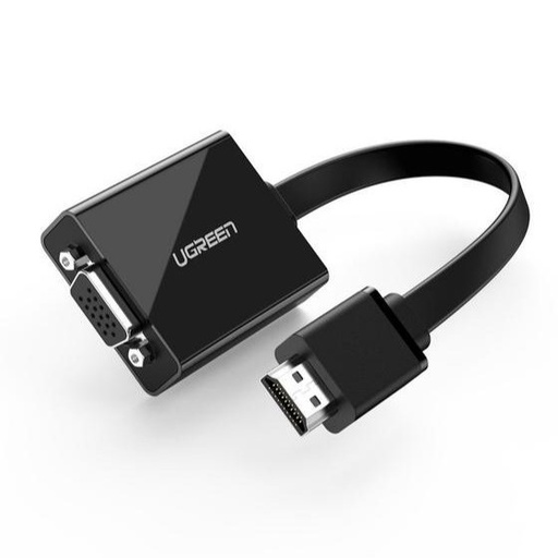 [79629] UGREEN HDMI to VGA + 3.5MM Audio+Mirco USB converter Black