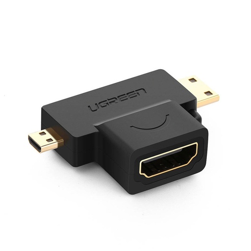 [79641] UGREEN Micro HDMI + Mini HDMI Male to HDMI Female Adapter