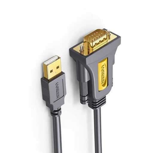 [79657] UGREEN USB 2.0 to DB9 RS-232 Adapter Flat Cable 1m
