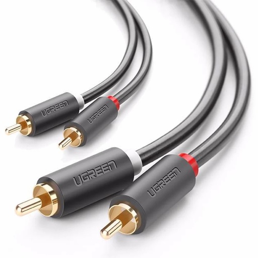 [80097] UGREEN 2RCA male to 2RCA male stereo audio video cable 1M