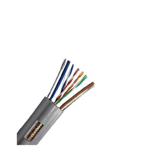 [80124] CCTV CAT 6 Flat Elevator Lift Cable with Power 305M
