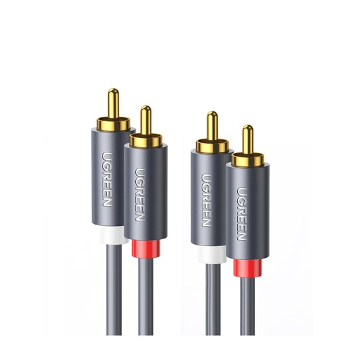 [80270] UGREEN 2RCA Male to 2RCA Male Cable 5m (Black)
