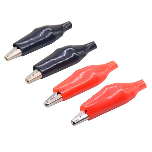 [80387] Insulated crocodile clips 45mm
