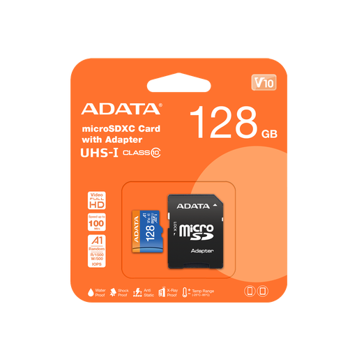 [80506] ADATA Micro SD 128GB Class10 Card 