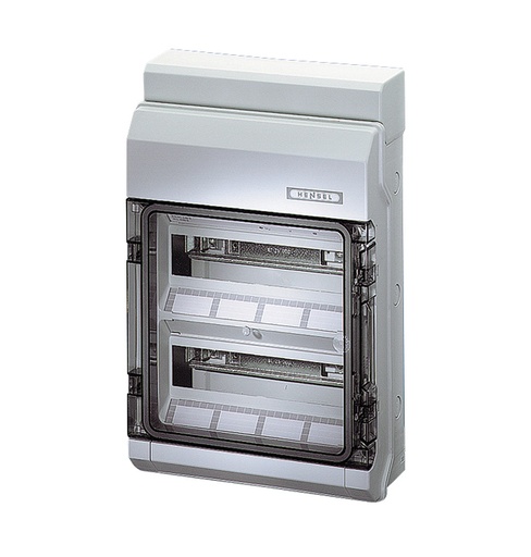 [80521] 24 Module Flush Mounting Circuit Breaker Box With Transparent Door