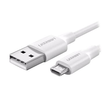 [80728] UGREEN USB 2.0 A to Micro USB Cable Nickel Plating 1M (White)