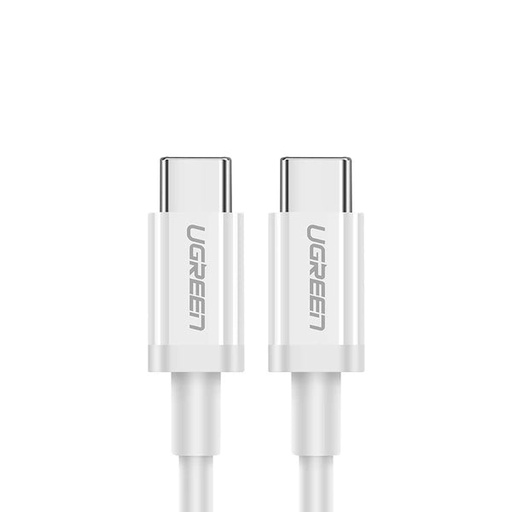 [80998] UGREEN Type C 3.1 Male To Male Charger Cable White 1.5M