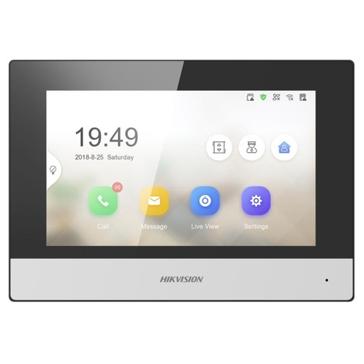 [81201] Hikvision Video Intercom Indoor station with 7-Inch Touch Screen