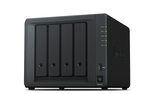 [81212] Synology DS418 4-Bay Disk Station Quad Core 1.4GHz, 2GB RAM