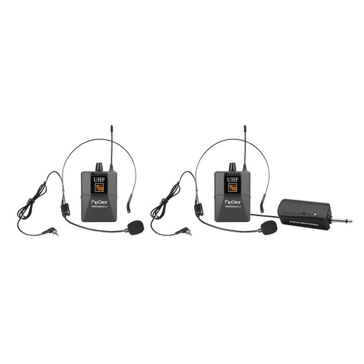 [81258] Vinnfier WM2200DUO U Profressional Universal Clip Microphone Wireless Headset MIC