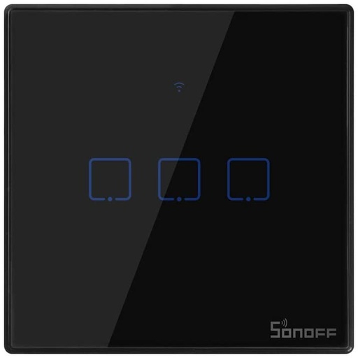 [81303] SONOFF Smart Touch Wall Switch 3 Gang Black