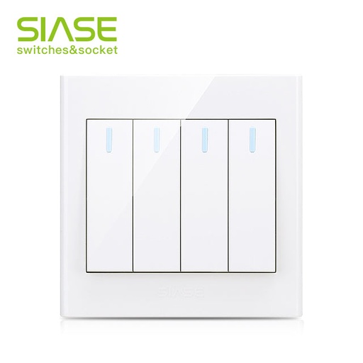 [81590] 250V 10A 4Gang 1Way Switch