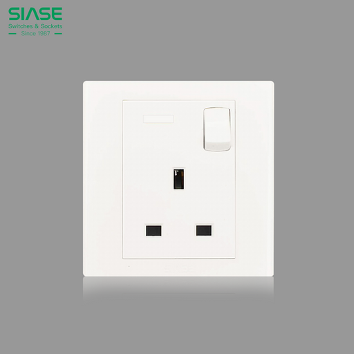 250V 1Gang 13A Switched Socket with Indicator