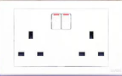 [81599] 250V 2Gang 13A Switched Socket with Indicator