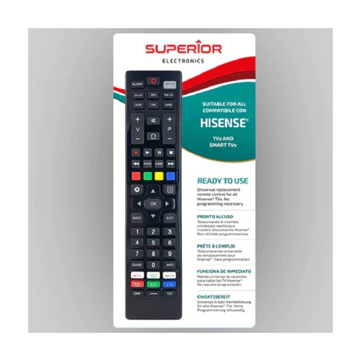 [81610] Remote Controls - Universal replacement Hisense Smart