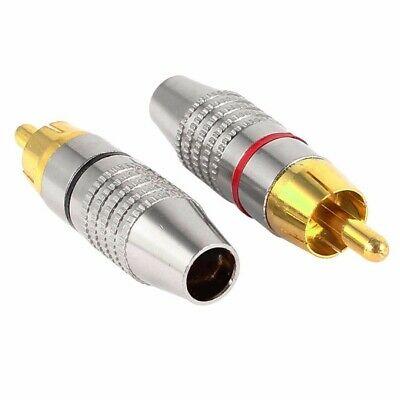 [81740] RCA Male Soldering Jack (Red and White)