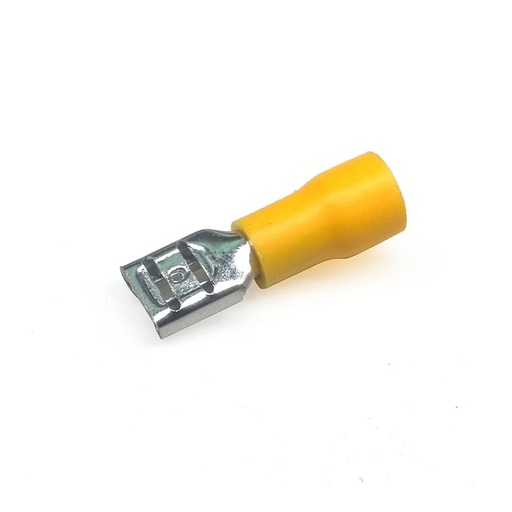 [81824] FDD 5.312 - Female Pre-Insulated Lug Terminal - Yellow
