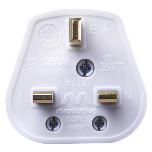 [81977] Masterplug PT13W Rewireable 13A Fused Plug White