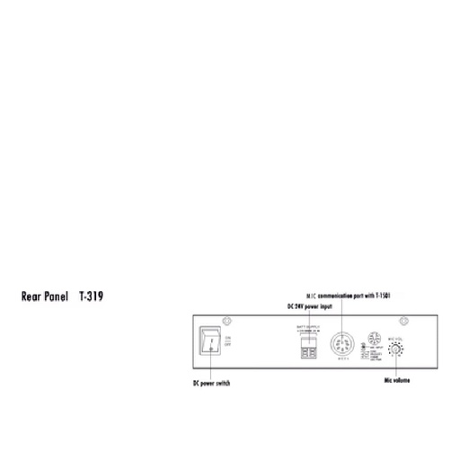 [82019] Remote paging console with T-1S01/T-2S01