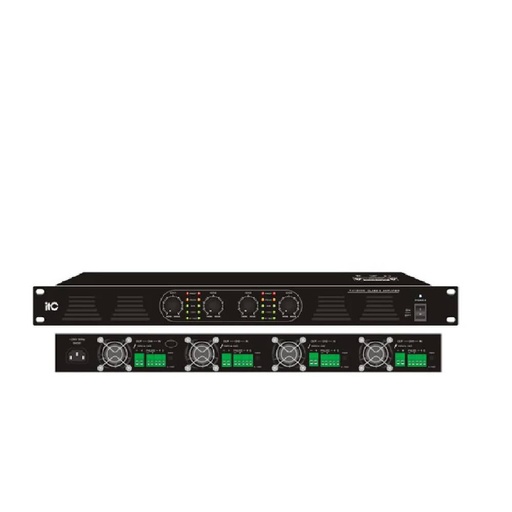 [82022] Single Channel Class-D Amp, 240W, 100V/4O,1U height, with volume control in front panel,without 24VDC
