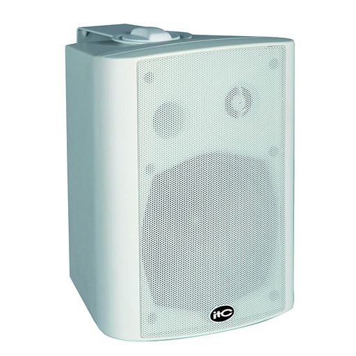 [82035] ITC RMS25W×2@8O Active Wall Mount Speaker plus 25W passive speaker, ABS body, metal grille & mounting bracket, 6"+1.5" two way, white (price by pair)