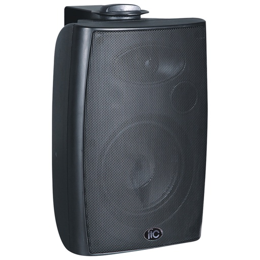 [82038] 6"+1.5" Two way wall mounted speaker, 5W-10W-20W-40W@100V+8ohm, ABS body, metal grille, metal brackett, black