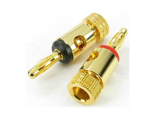 [82049] Open-Screw Banana Plug Connector (Pair)