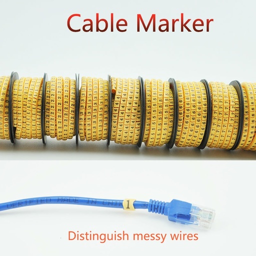 [82095] EC-1 PVC Colour Cable Marker (0 to 9)
