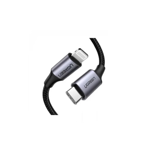 [82153] UGREEN USB-C to Lightning Cable Aluminum Shell Braided 1m(Midnight Green)