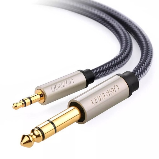 [82373] UGREEN 3.5mm to 6.35mm TRS Stereo Audio Cable 2m (Gray)
