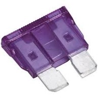 [82415] Automotive Car Blade Fuses 3A Medium 20mm ( purple)