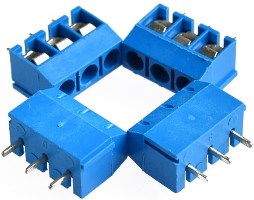 [82474] 3 Pin Screw Terminal Block Connector 5mm Pitch 5.08-301-3P