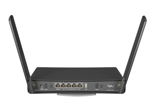 [82577] MIKROTIK hAP AC Wireless dual-band router with 5 Gigabit Ethernet ports and external high gain antenna