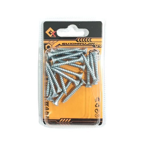 [82655] Galvanized cross countersunk head tapping screws 2.5x5