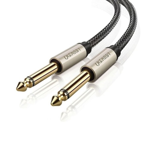 [82848] UGREEN 6.5mm Male to Male Mono Auxiliary Aux Audio Cable 5m (Gray)