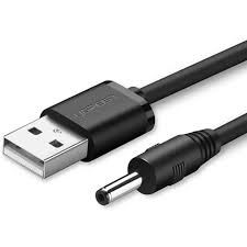 [82897] UGREEN USB2.0-A to DC 3.5mm M/F Charging Cable 1m (Black)
