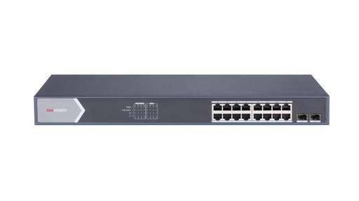[82923] Hikvision 16 Port Gigabit Unmanaged POE Switch
