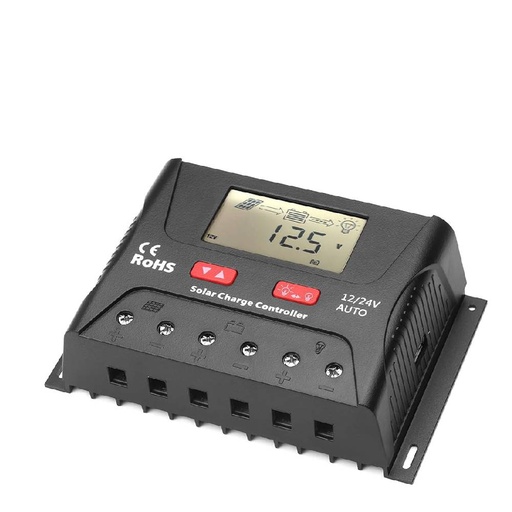 [82995] PWM charge controller 40A, 12V/24V for solar system