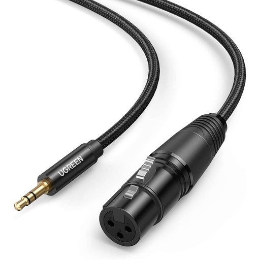 [83202] UGREEN 3.5mm Three-Pole Male to XLR Female Audio Cable 2m