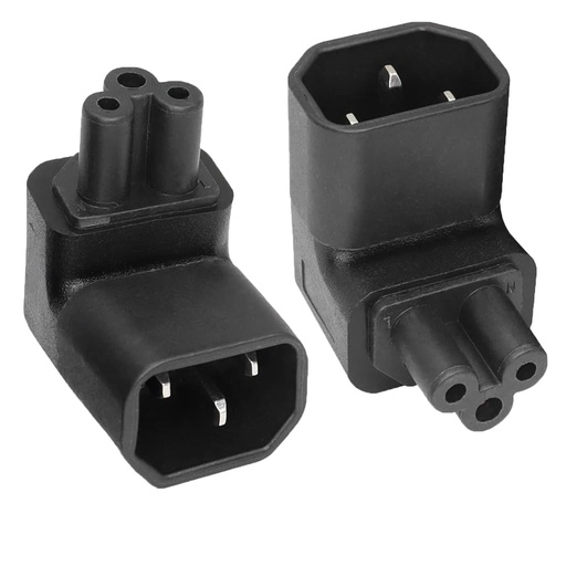 [83220] IEC320 C14 to C5 Plug Adapter Angel Up