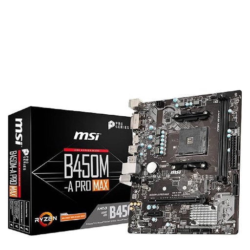[83282] MSI B450M-A PRO MAX - AMD B450 AM4 M-ATX Motherboard